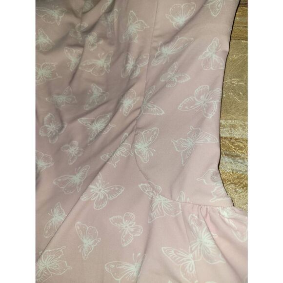 Pink butterfly pattern One piece bathing suit - Picture 4 of 10